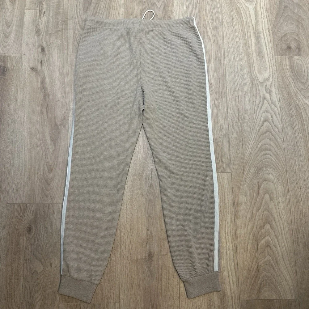 Varley Kelvin Waffle Knit Joggers Side Stripe Sz Large Activewear EUC Women's - Picture 9 of 9